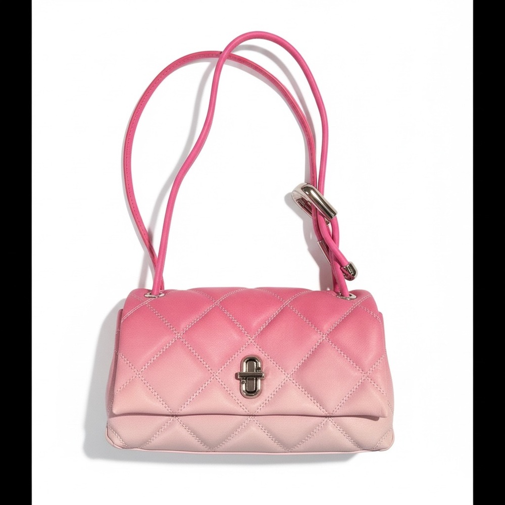 Marc Jacobs Pink Quilted Ombre Mini Women's Shoulder Bag